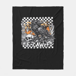 F-Caw-F Cool Retro Fleece Blanket