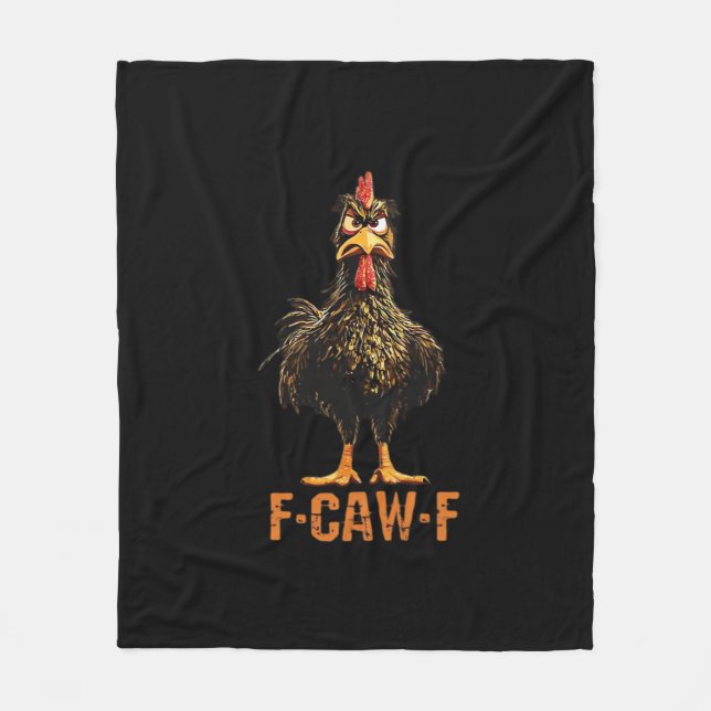 F-Caw-F Creative Casual Fleece Blanket (Front)