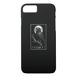 F-Caw-F Crow Card Funny Halloween Vintage Back Case-Mate iPhone Case