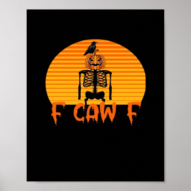 F-Caw-F Crow Classic Aesthetic Casual Poster (Front)