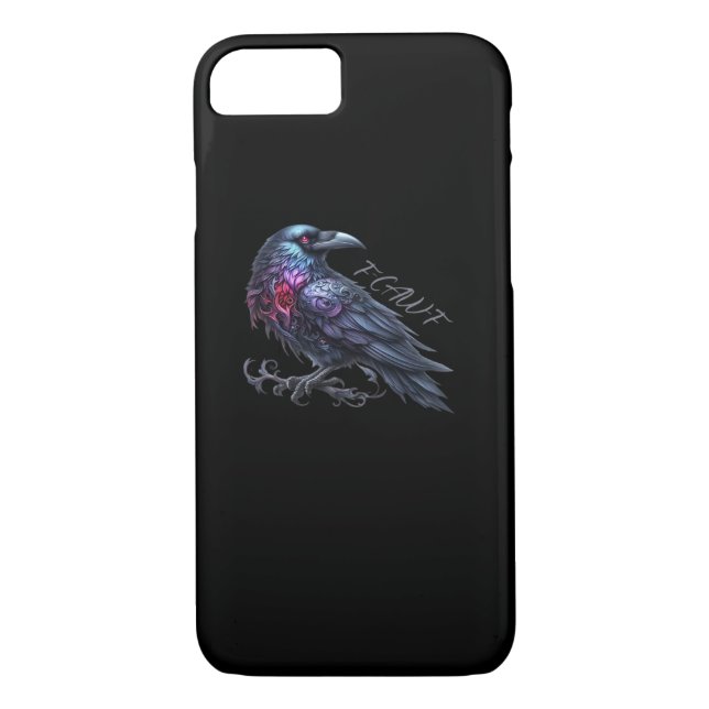 F-Caw-F Crow Classic Retro Style Case-Mate iPhone Case (Back)
