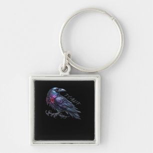 F-Caw-F Crow Classic Retro Style Key Ring