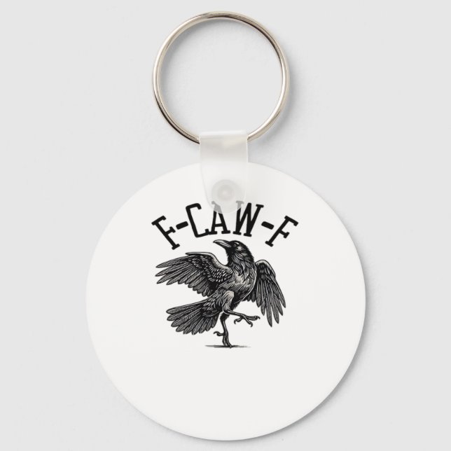 F Caw F Crow Creative Casual Key Ring (Front)