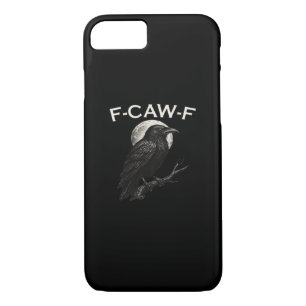 F-Caw-F Crow Funny Crow F-Caw-F Gear Vintage Graph Case-Mate iPhone Case