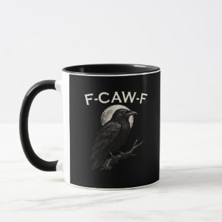 F-Caw-F Crow Funny Crow F-Caw-F Gear Vintage Graph Mug