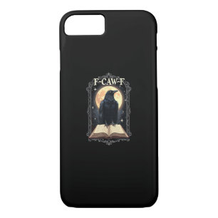F-Caw-F Crow Funny Halloween Raven Moon Case-Mate iPhone Case