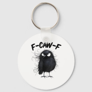 F-Caw-F Crow Funny Raven Bird Lovers Creative Styl Key Ring