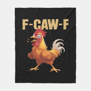 F-Caw-F Crow Gothic Funny Humor Fleece Blanket