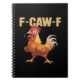 F-Caw-F Crow Gothic Funny Humor Notebook