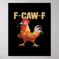 F-Caw-F Crow Gothic Funny Humor