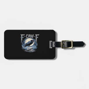 F-Caw-F Crow Moonlit Raven Classic Luggage Tag