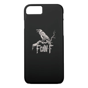 F-Caw-F Crow Pun Funny Bird Cawing Grunge Back Case-Mate iPhone Case