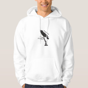 F-Caw-F Crow Pun Funny Bird Cawing Grunge Creative Hoodie