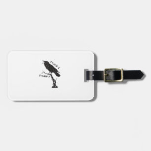 F-Caw-F Crow Pun Funny Bird Cawing Grunge Creative Luggage Tag