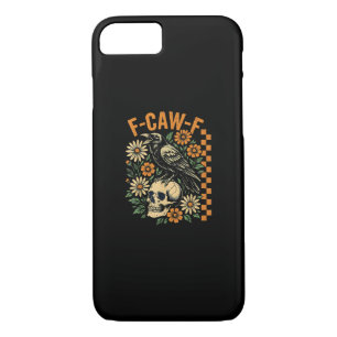 F-Caw-F Crow Pun Funny Bird Cawing Grunge Hallowee Case-Mate iPhone Case