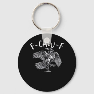 F-Caw-F Crow Retro Classic Key Ring