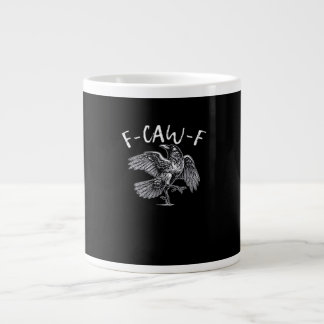 F-Caw-F Crow Retro Classic Large Coffee Mug