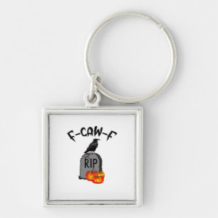 F Caw F Crow Retro Cool Key Ring