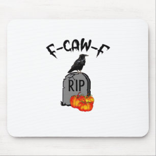 F Caw F Crow Retro Cool Mouse Pad