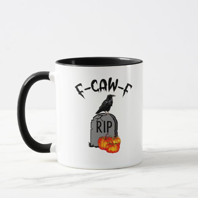 F Caw F Crow Retro Cool Mug (Left)