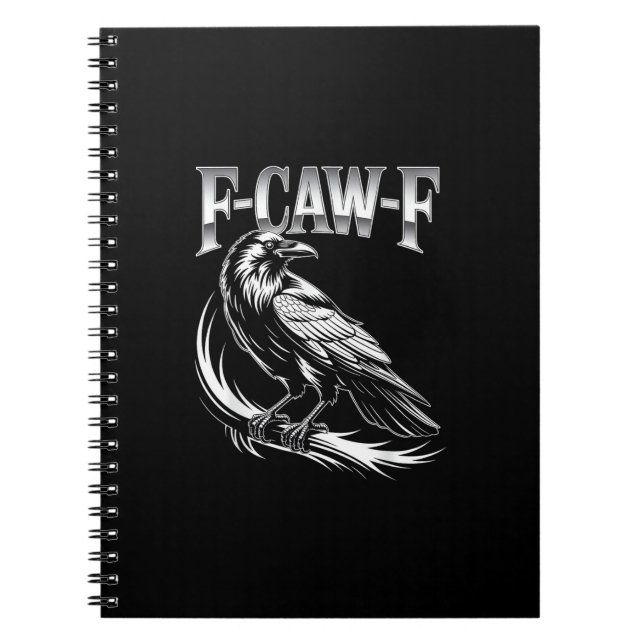 F-Caw-F Crow Womens Trendy Casual Notebook (Front)