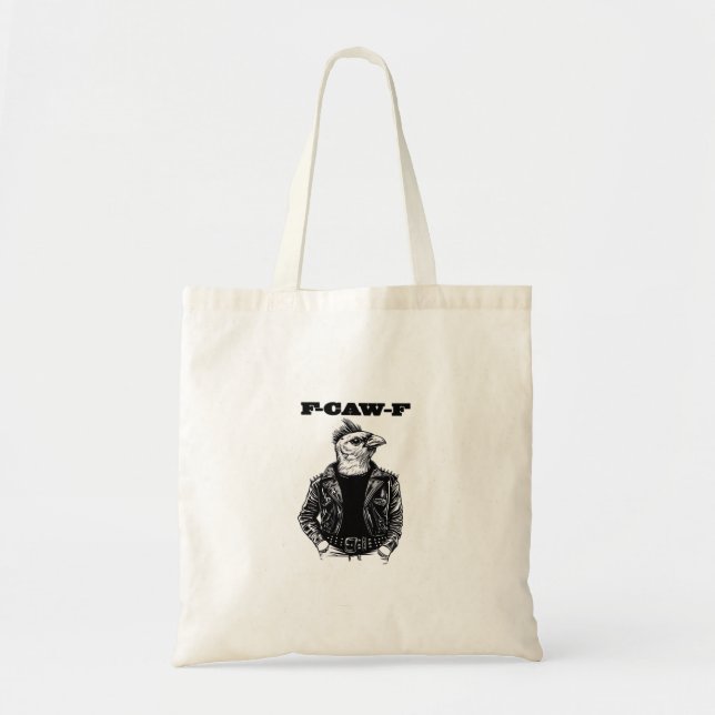 F-Caw-F Essential Aesthetic Design Tote Bag (Front)