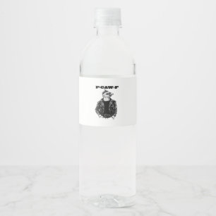 F-Caw-F Essential Aesthetic Design Water Bottle Label