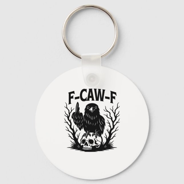 F-Caw-F Essential Cool Unique Key Ring (Front)