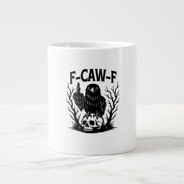 F-Caw-F Essential Cool Unique Large Coffee Mug (Front)