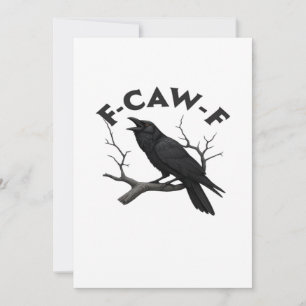 F Caw F Essential Creative Aesthetic Holiday Card