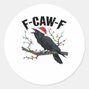 F-Caw-F Essential Creative Casual Classic Round Sticker