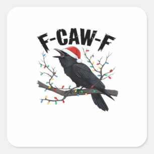 F Caw F Essential Creative Casual Style Square Sticker