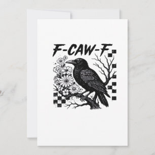 F Caw F Essential Funny Trendy Style Holiday Card