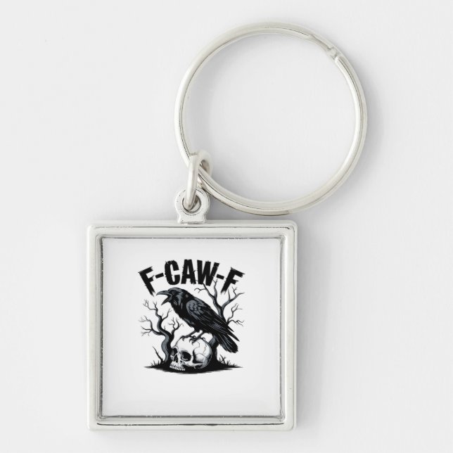 F Caw F Essential Minimal Clean Design Key Ring (Front)
