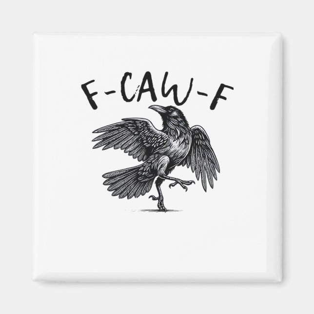 F-Caw-F Essential Retro Classic Magnet (Front)