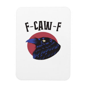 F-Caw-F Essential Retro Graphic Magnet