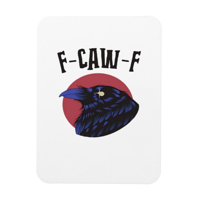 F-Caw-F Essential Retro Graphic Magnet (Vertical)