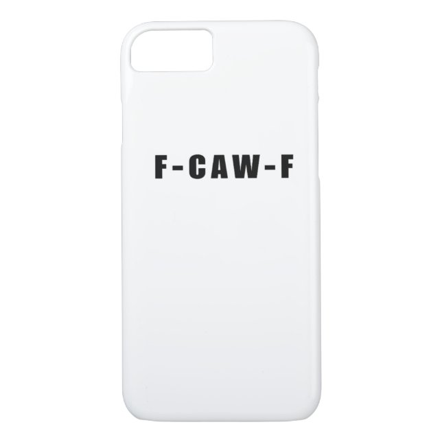 F-Caw-F Essential Simple Clean Case-Mate iPhone Case (Back)