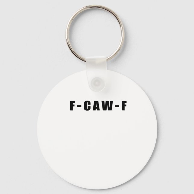 F-Caw-F Essential Simple Clean Key Ring (Front)