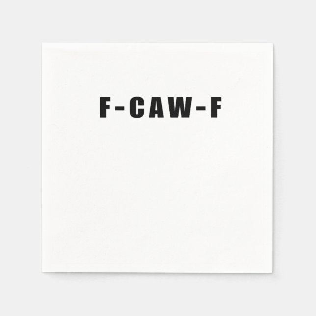 F-Caw-F Essential Simple Clean Napkin (Front)