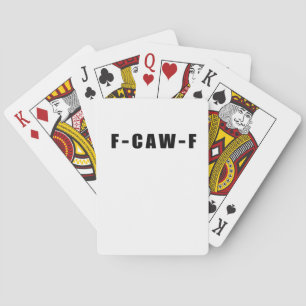 F-Caw-F Essential Simple Clean Playing Cards