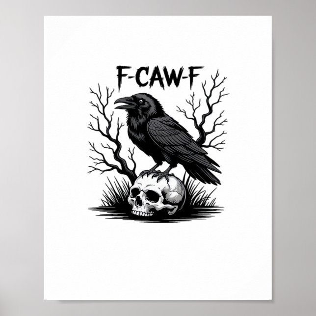 F-Caw-F Essential Vintage Cool Poster (Front)