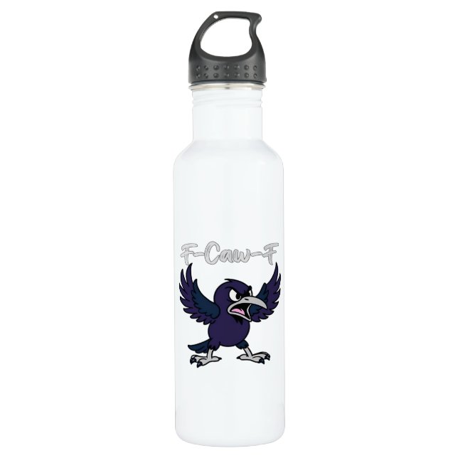 F-Caw-F Funny 710 Ml Water Bottle (Front)