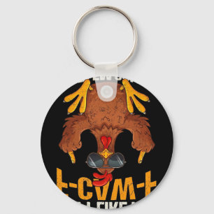 F-caw-f Funny Angry Chicken Dont Like Me Problem S Key Ring