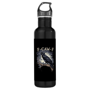 F-Caw-F Funny Bird Crow Creative Casual 710 Ml Water Bottle