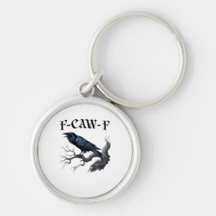 F-Caw-F Funny Bird Crow Key Ring