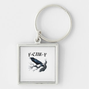 F-Caw-F Funny Bird Crow Key Ring