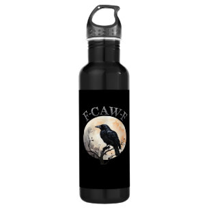 F Caw F Funny Bird Moon Minimal Clean Style 710 Ml Water Bottle
