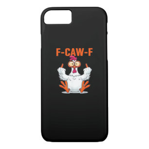 F Caw F Funny Chicken Classic Minimal Clean Case-Mate iPhone Case