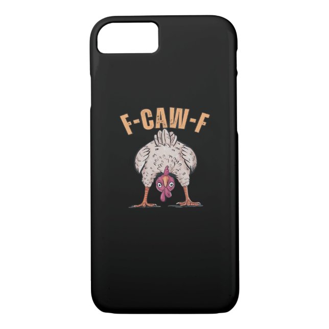 F-Caw-F Funny Chicken Classic Retro Cool Case-Mate iPhone Case (Back)